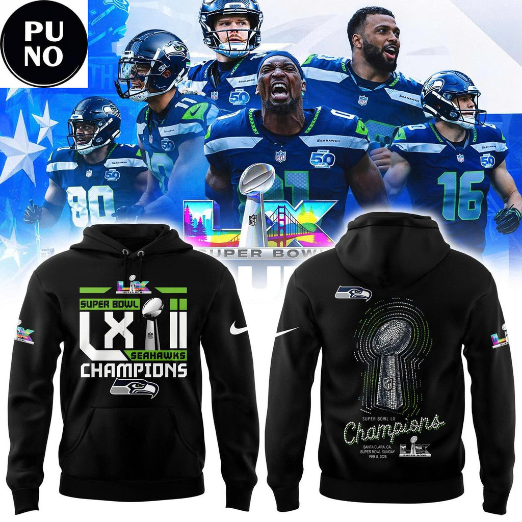 Seattle Seahawks Super Bowl LX Cup 2026 New Hoodie Shirt