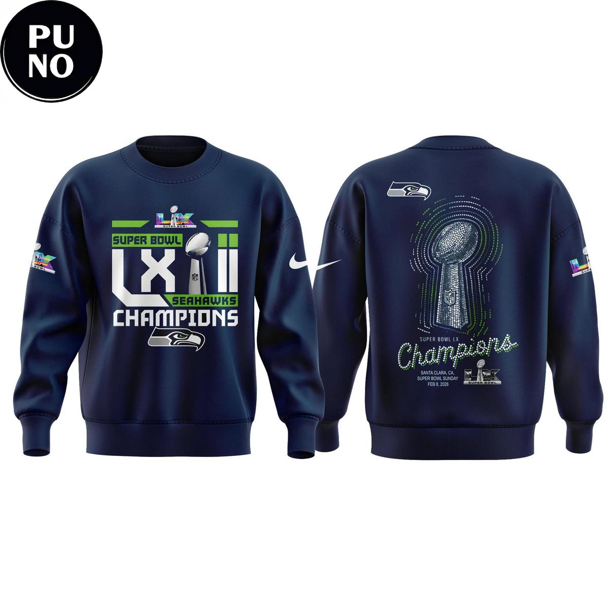 Seattle Seahawks Super Bowl LX Cup 2026 New Hoodie Shirt