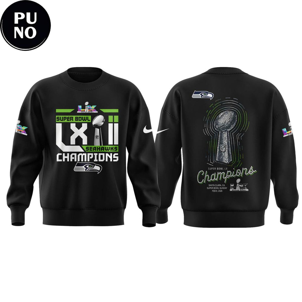 Seattle Seahawks Super Bowl LX Cup 2026 New Hoodie Shirt