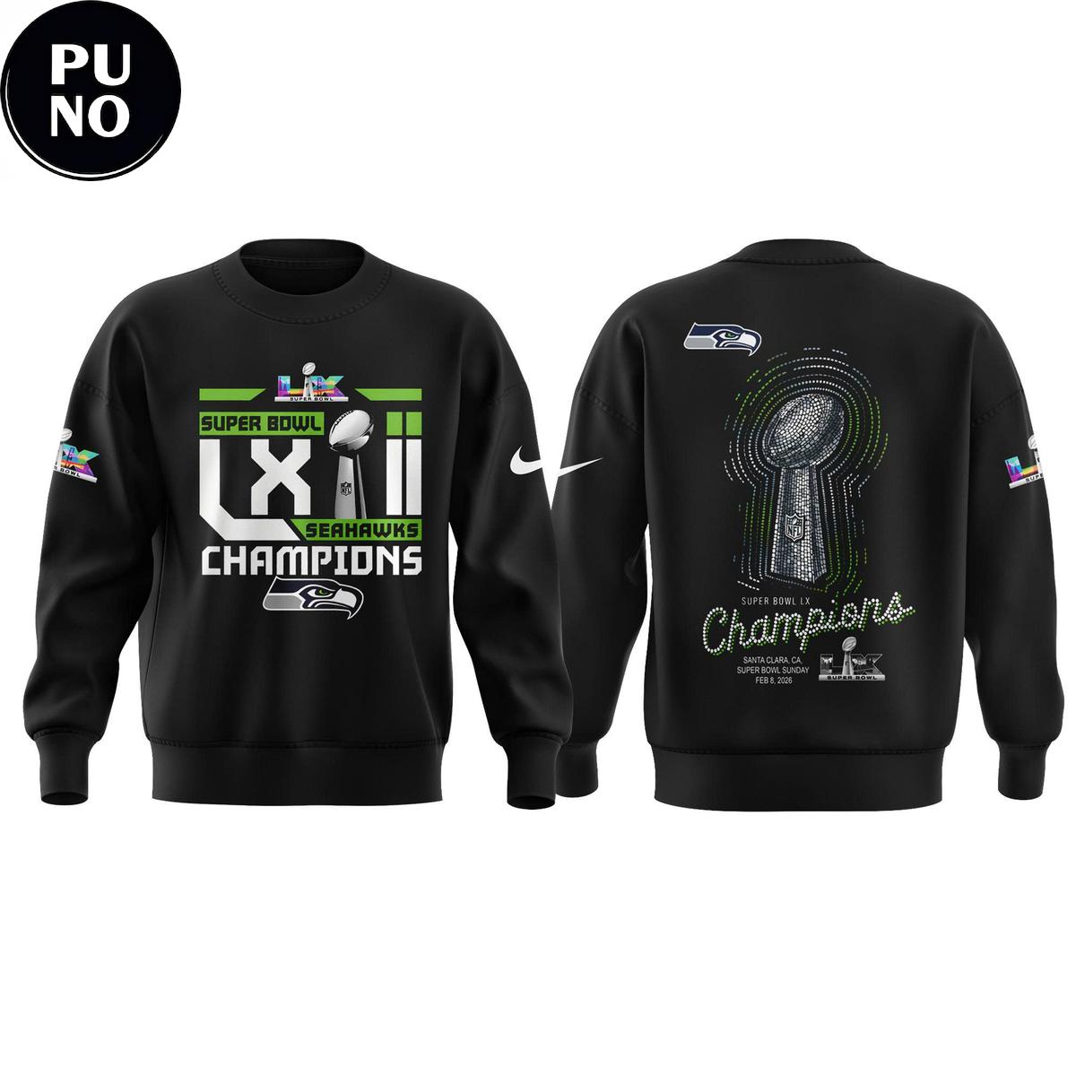 Seattle Seahawks Super Bowl LX Cup 2026 New Hoodie Shirt