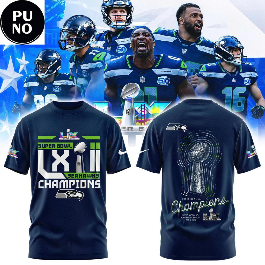 Seattle Seahawks Super Bowl LX Cup 2026 New Hoodie Shirt
