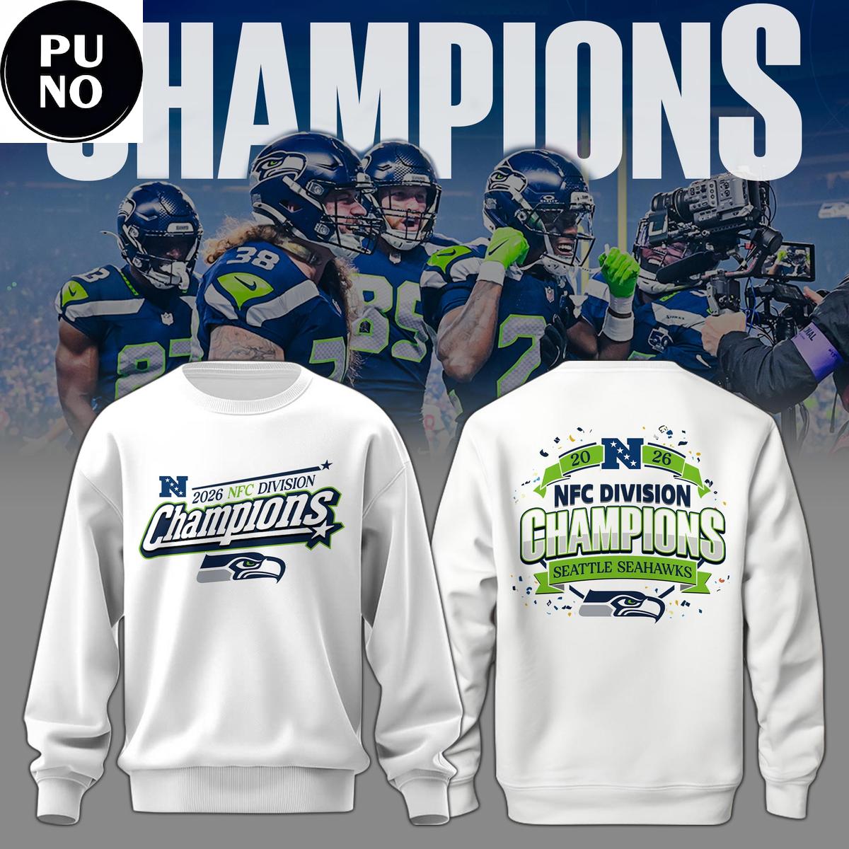 Seattle Seahawks x NFC Division Champions 2026 Hoodie T-Shirt