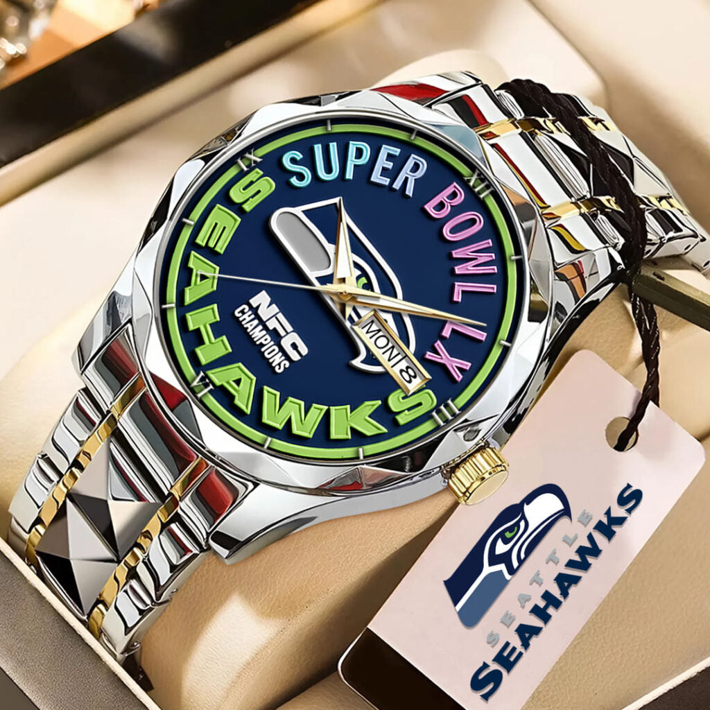 Seattle Seahawks Alloy Luxury Quartz Watch - TMTHU3470