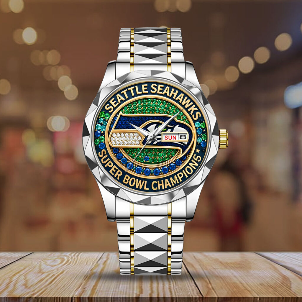 Seattle Seahawks Alloy Luxury Quartz Watch - GNE5095