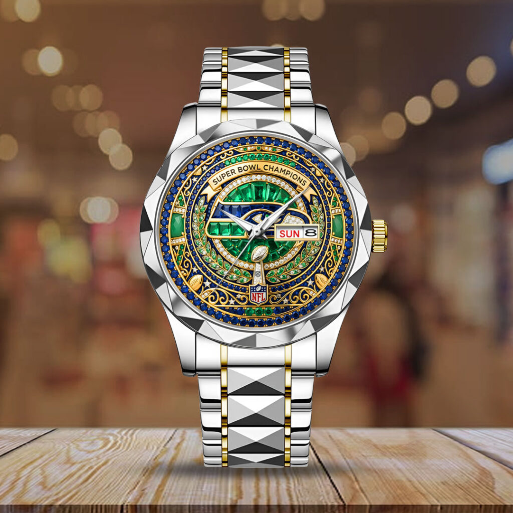 Seattle Seahawks Alloy Luxury Quartz Watch - GNE5098