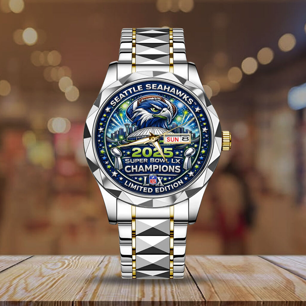 Seattle Seahawks 2025 Super Bowl LX Champions Alloy Luxury Quartz Watch - TMTHU3857