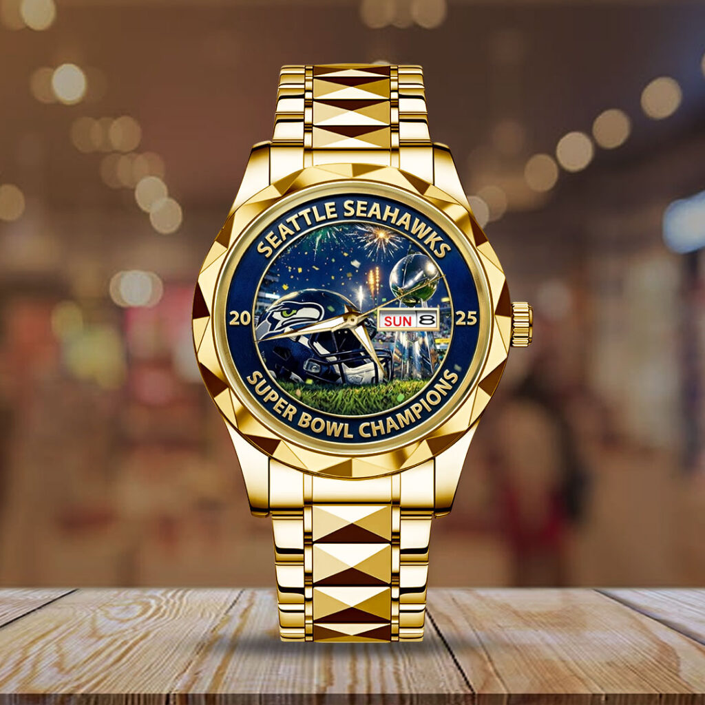 Seattle Seahawks 2025 Super Bowl LX Champions Alloy Luxury Quartz Watch - TMTHU3891
