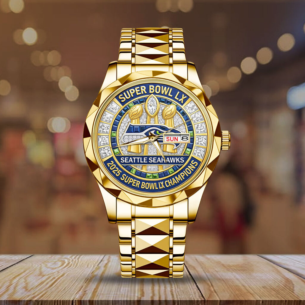 Seattle Seahawks 2025 Super Bowl LX Champions Alloy Luxury Quartz Watch - TMTHU3921