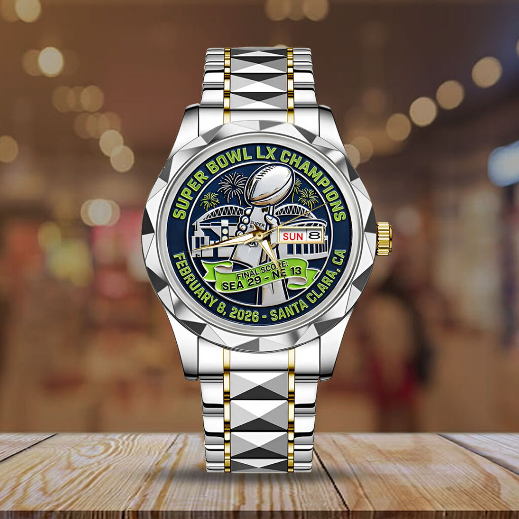 Seattle Seahawks 2025 Super Bowl LX Champions Alloy Luxury Quartz Watch - TMTHU4044