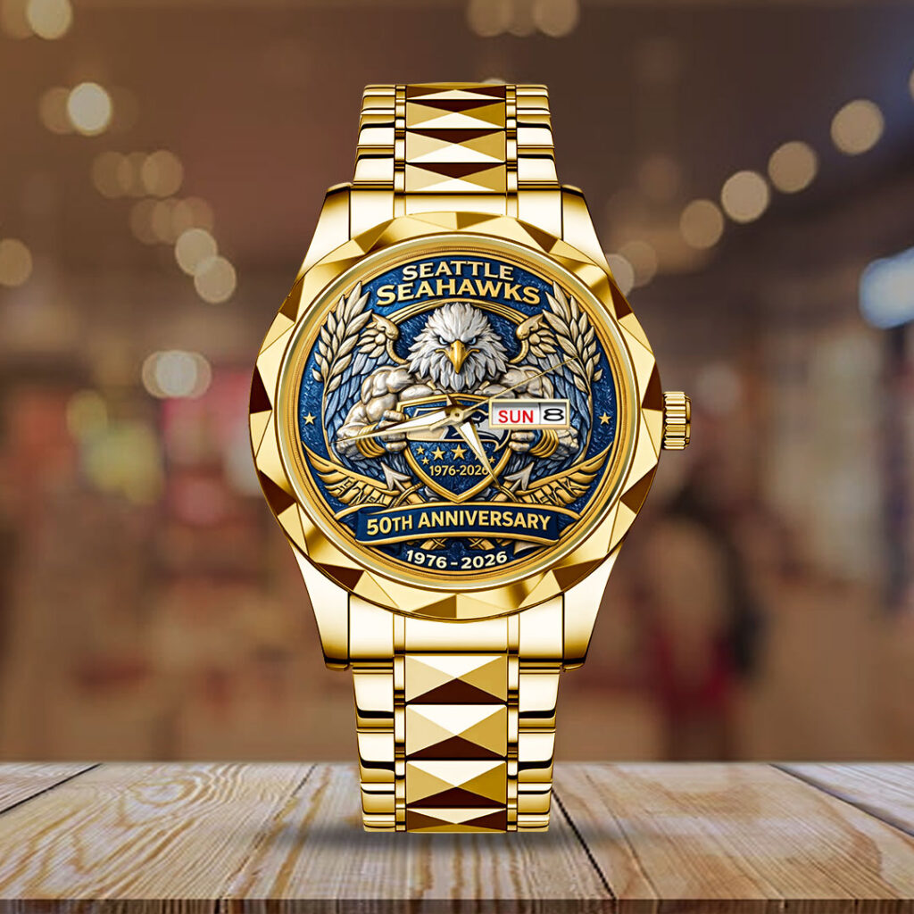 Seattle Seahawks 50th Anniversary 2026 Alloy Luxury Quartz Watch - TMTHU3819