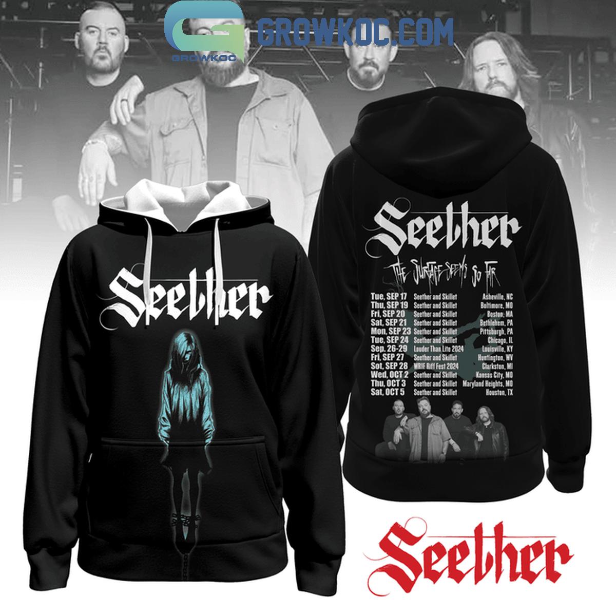 Seether The Surface Seems So Far Tour 2024 Hoodie T-Shirt