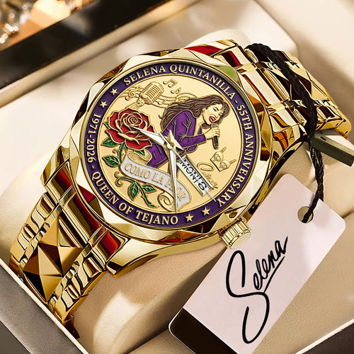 Selena 55th Anniversary Alloy Luxury Quartz Watch - MAITM14595