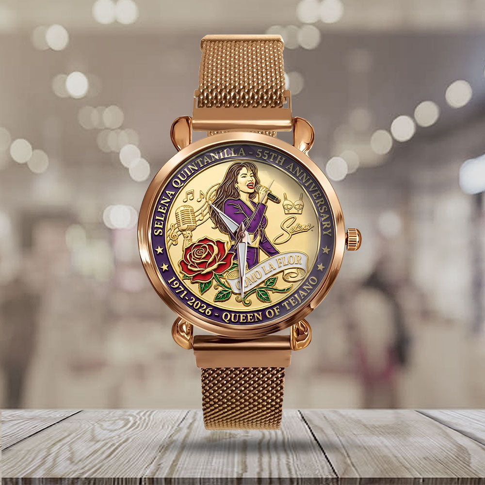 Selena 55th Anniversary Mesh Strap Quartz Watch - MAITM14596