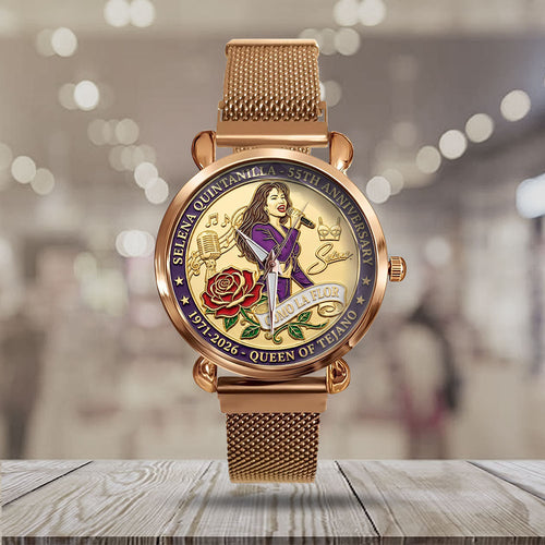 Selena 55th Anniversary Mesh Strap Quartz Watch - MAITM14596