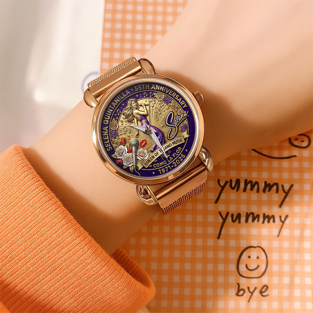 Selena 55th Anniversary Mesh Strap Quartz Watch - MAITM14598