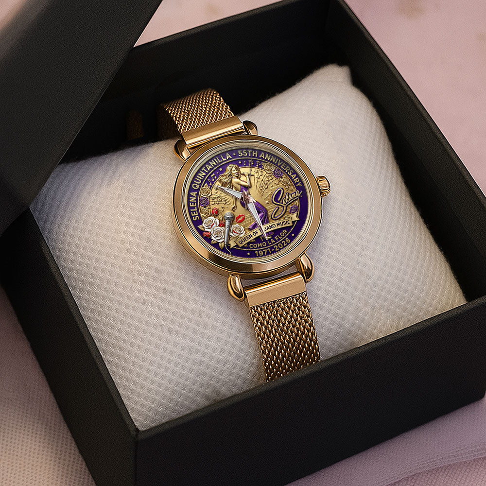 Selena 55th Anniversary Mesh Strap Quartz Watch - MAITM14598