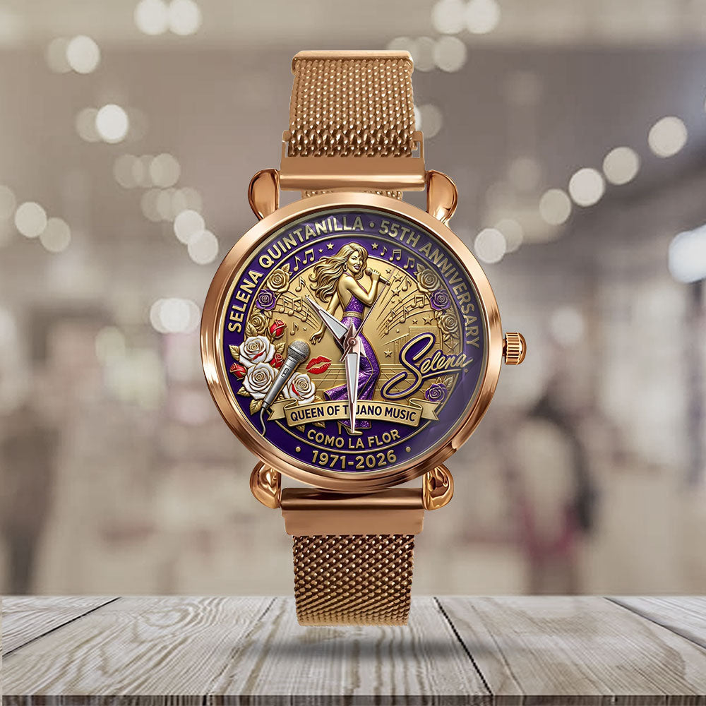 Selena 55th Anniversary Mesh Strap Quartz Watch - MAITM14598