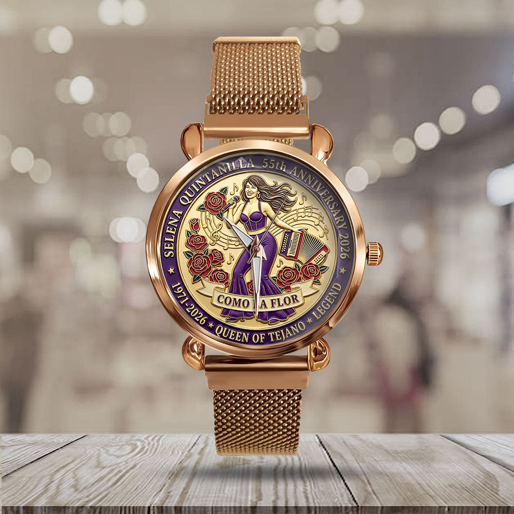 Selena 55th Anniversary Mesh Strap Quartz Watch - MAITM14627