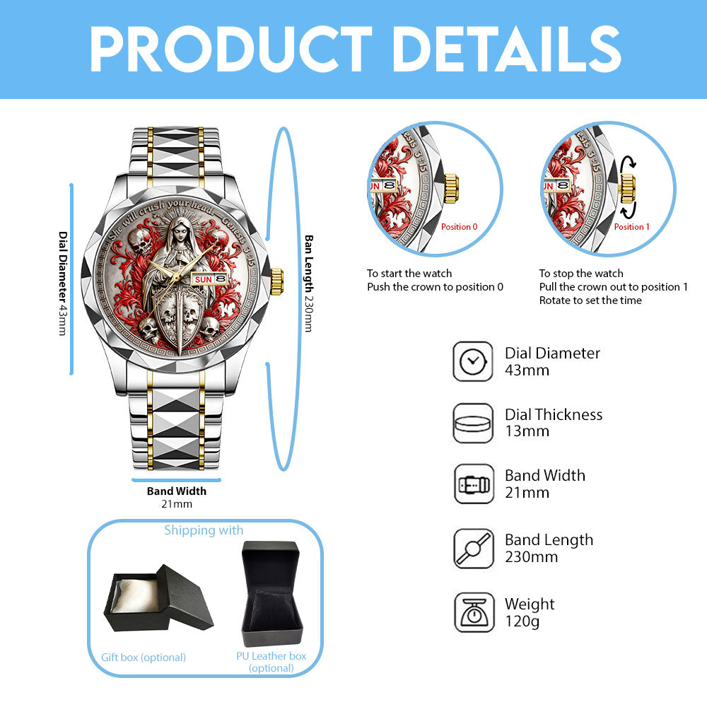 She Will Crush Your Head Alloy Luxury Quartz Watch - TANTN19696