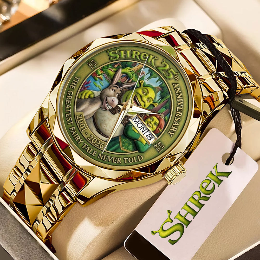 Shrek 25th Anniversary Alloy Luxury Quartz Watch - GNE5256
