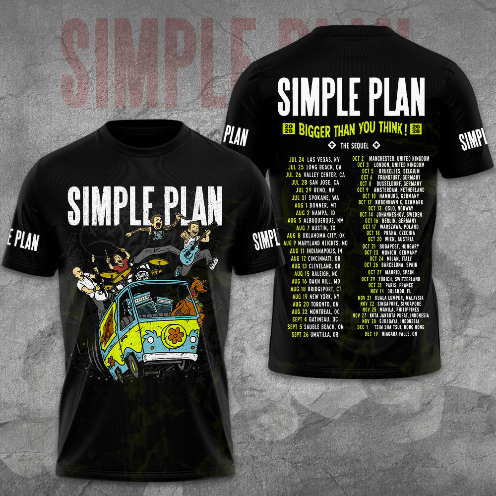 Simple Plan Tour 2026 3D Apparel – GNE7908