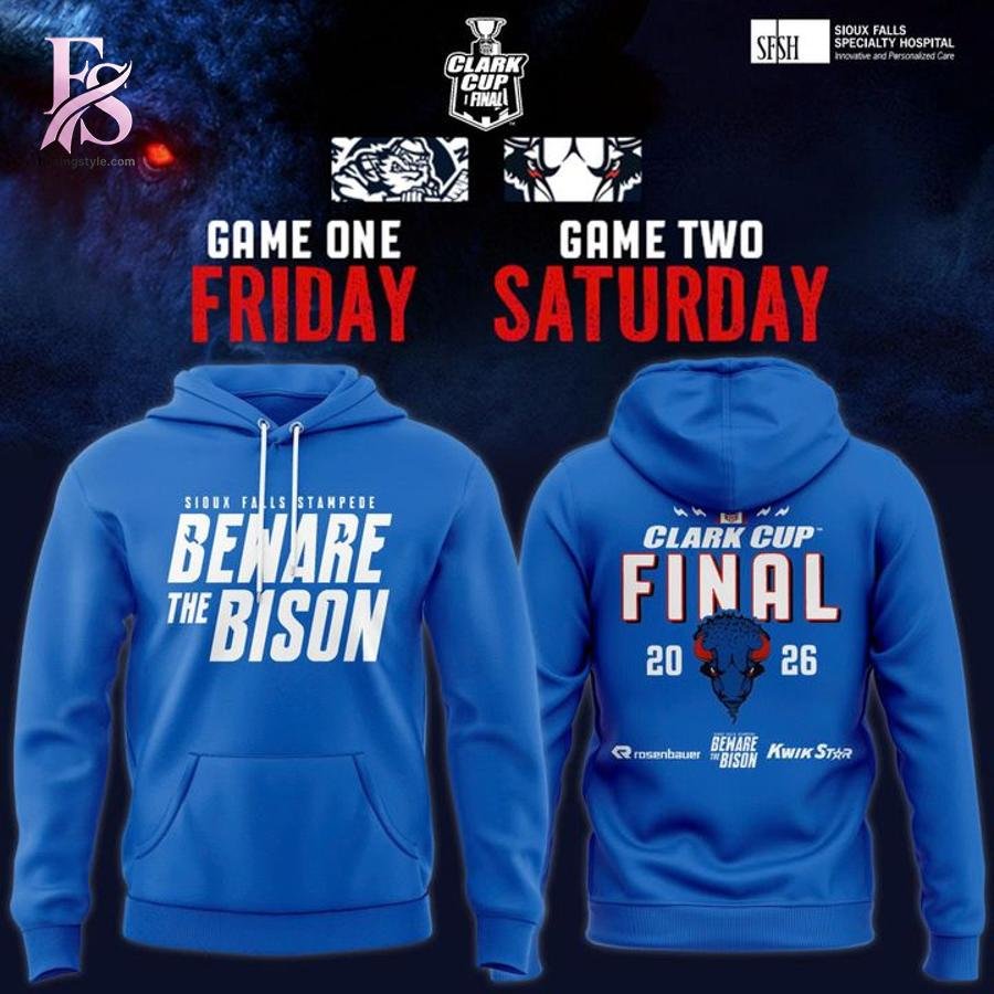 Sioux Falls Stampede 2026 Clark Cup Final Hoodie