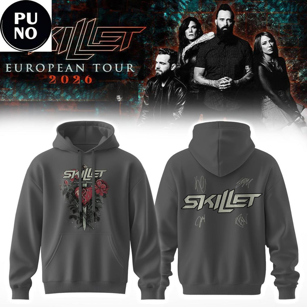 Skillet European Tour 2026 Signed Hoodie