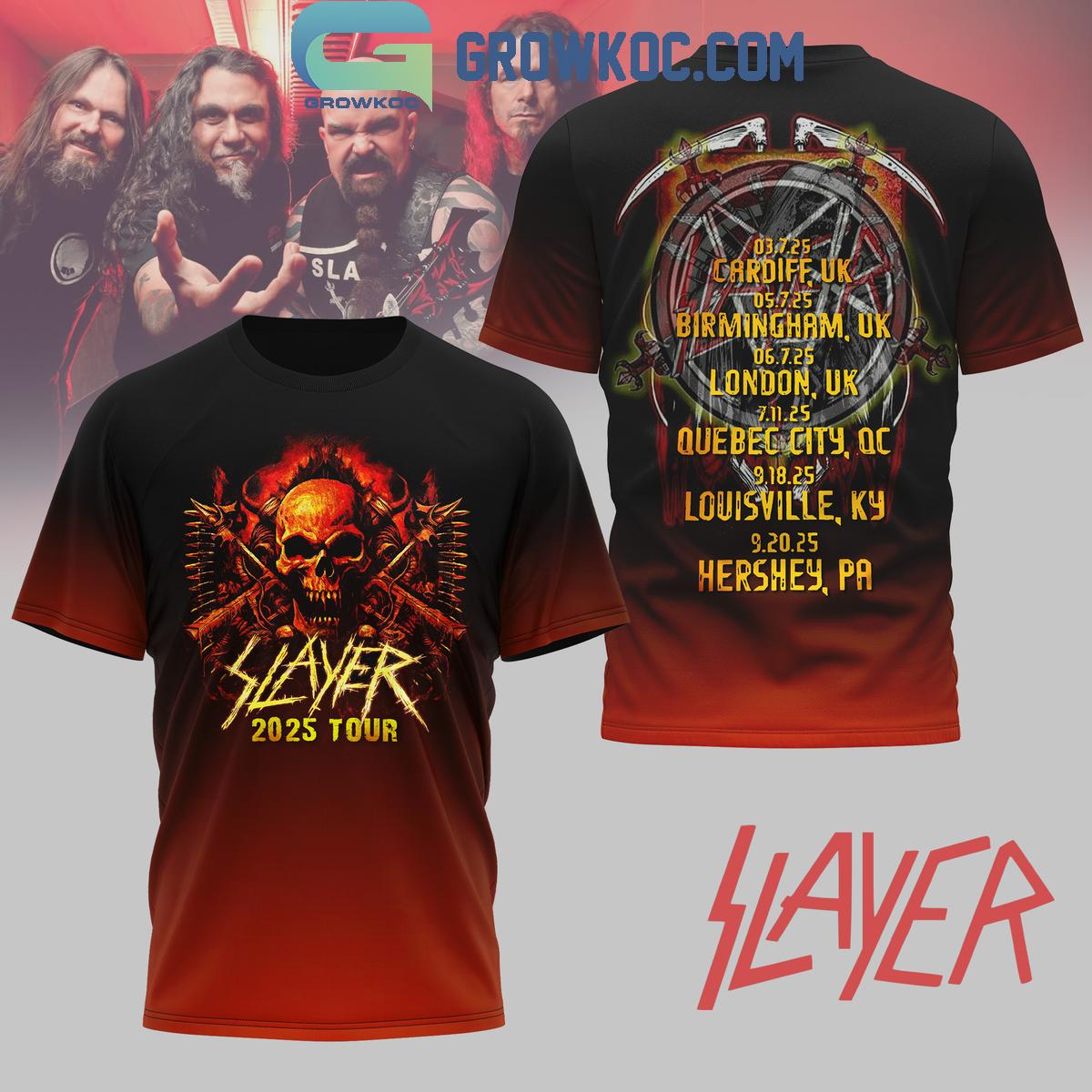 Slayer Celebration 2025 Tour Shirt
