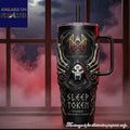Sleep Token Custom 40Oz Tumbler With Handle Take Me Back To Eden Mask Design