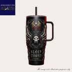 Sleep Token Custom 40Oz Tumbler With Handle Take Me Back To Eden Mask Design