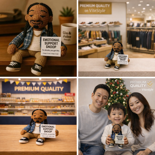 Snoop Dogg Crochet Emotional Support Doll