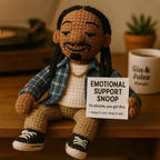 Snoop Dogg Crochet Emotional Support Doll