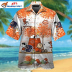 Snoopy And Charlie Bears Autumn Hawaiian Shirt