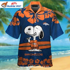 Snoopy And Hibiscus Denver Broncos Hawaiian Shirt – Fun Summer Look