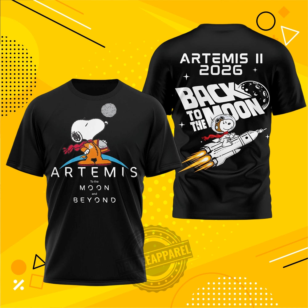 Snoopy Nasa Artemis Ii 2026 Shirt