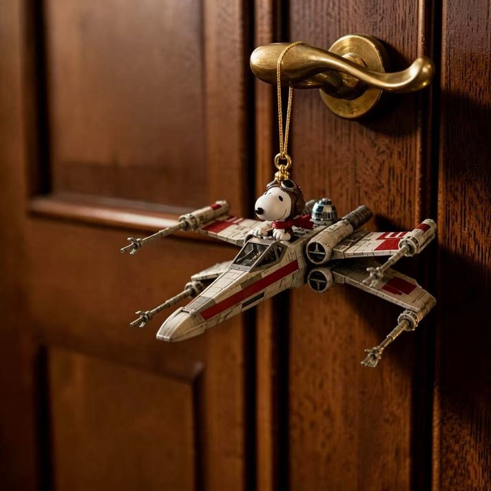 Snoopy Star Wars X-Wing Ornament