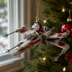 Snoopy Star Wars X-Wing Ornament