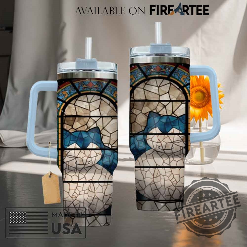 Snorlax Pokemon Anime Custom Tumbler With Handle