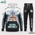 Son Goku Ultra Instinct Anime Tracksuit Set – Hoodie & Jogger Pants