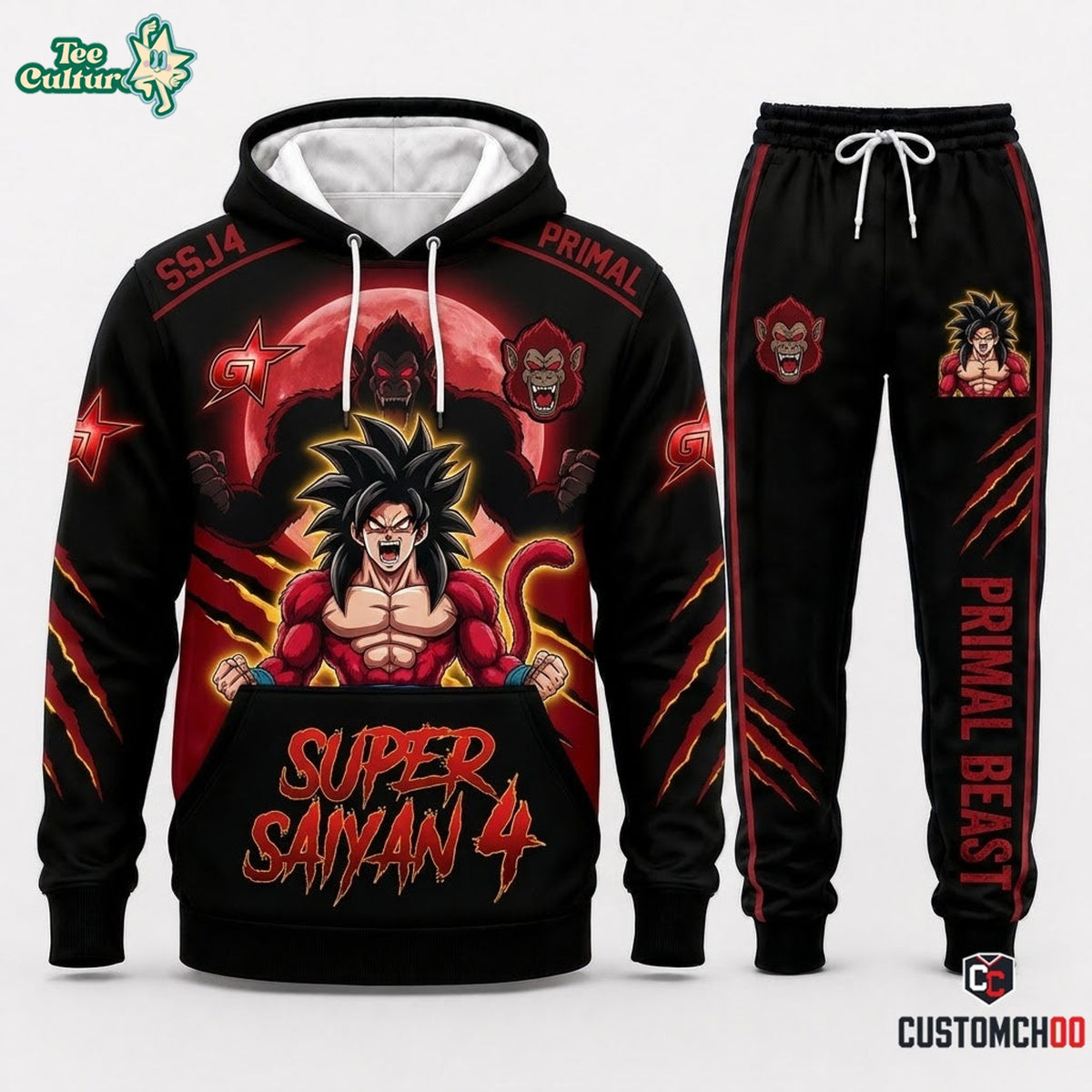 Son Goku Ultra Instinct Anime Tracksuit Set – Hoodie & Jogger Pants