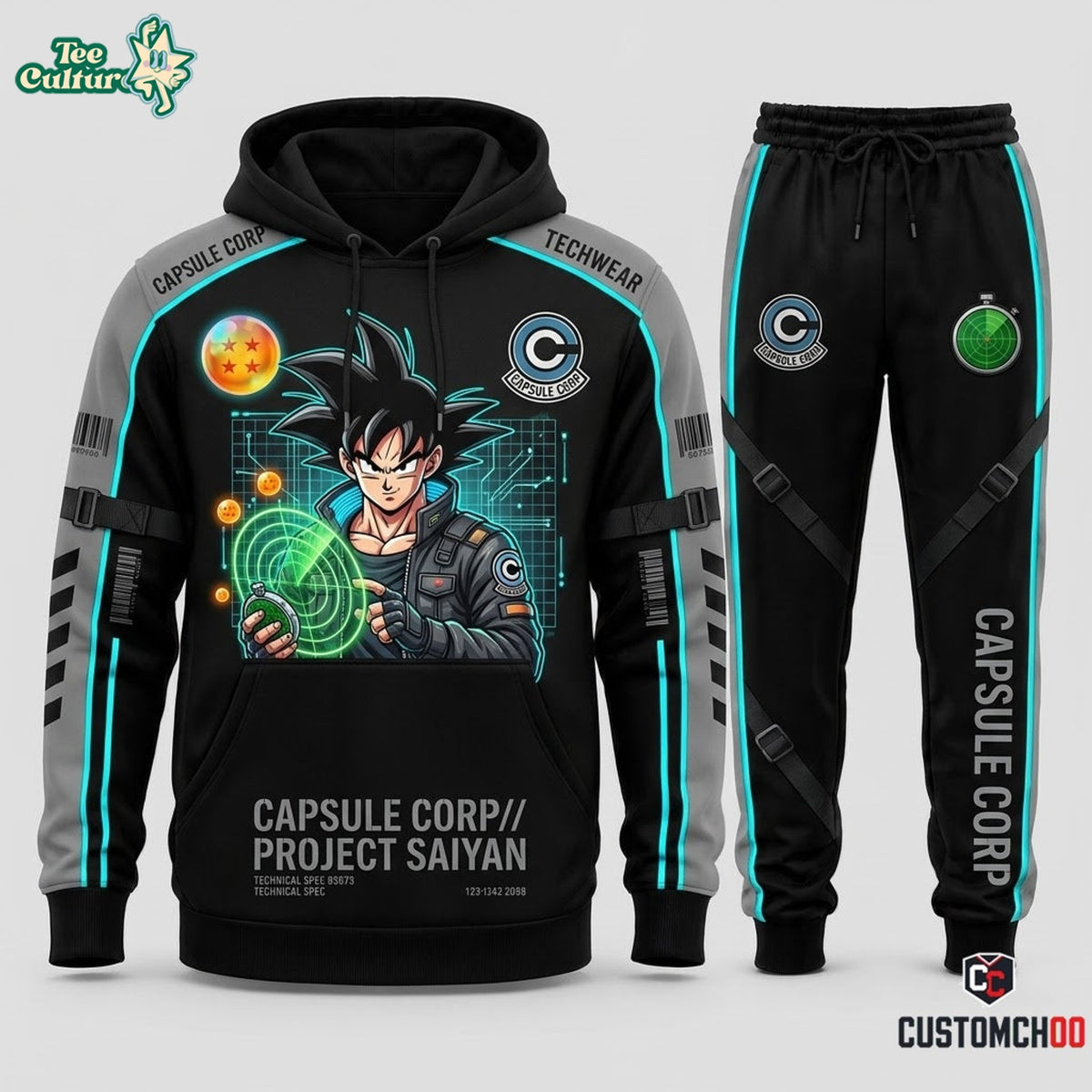 Son Goku Ultra Instinct Anime Tracksuit Set – Hoodie & Jogger Pants