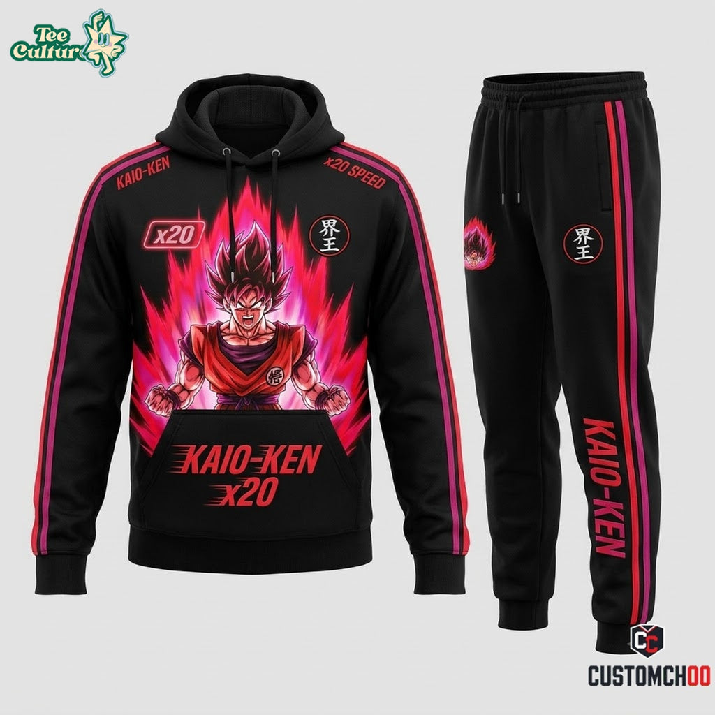 Son Goku Ultra Instinct Anime Tracksuit Set – Hoodie & Jogger Pants