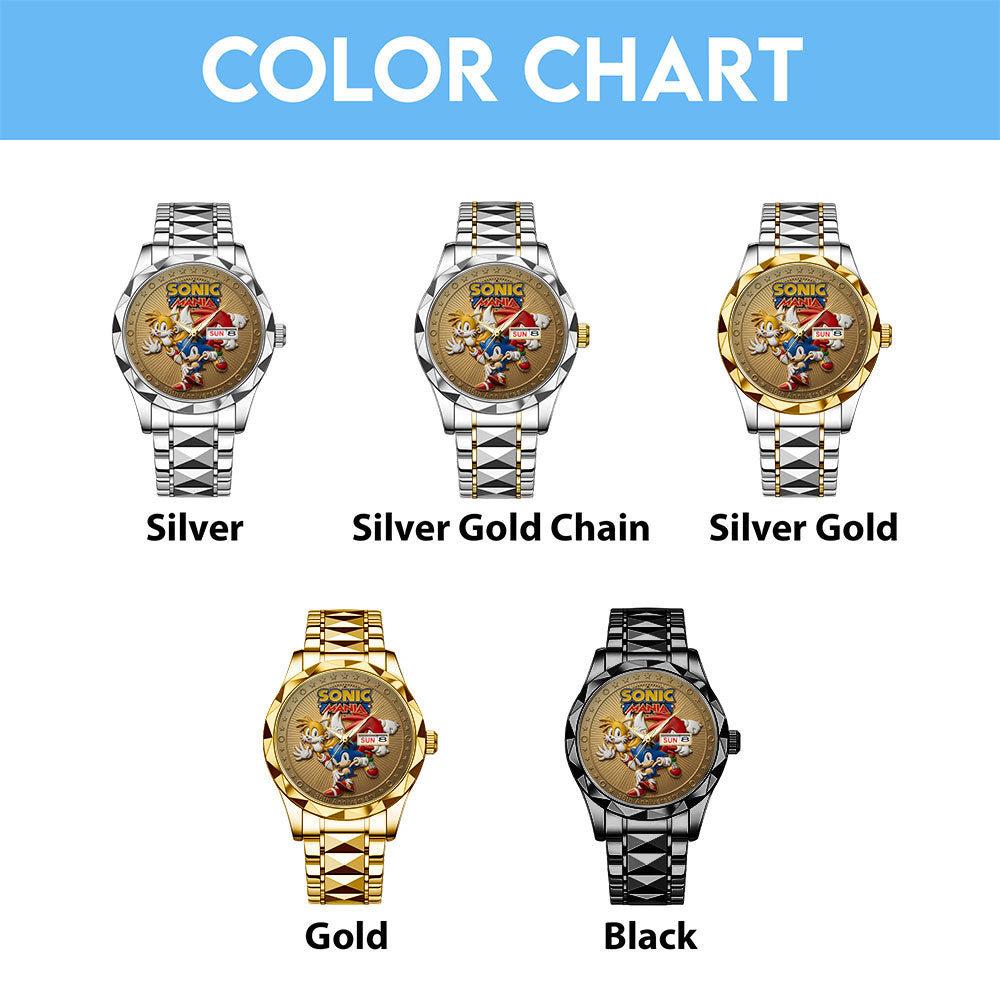 Sonic the Hedgehog 35th Anniversary Alloy Luxury Quartz Watch - TANTN24060