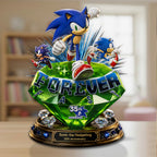 Sonic the Hedgehog 35th Anniversary Custom Shape Acrylic Plaque – GNE7210