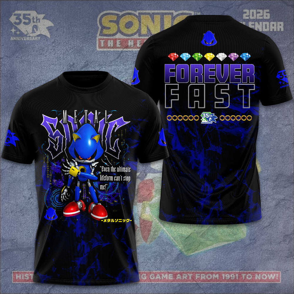 Sonic the Hedgehog x Metal Sonic 35th Anniversary 3D Apparel – GNE7243