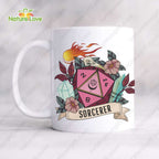 Sorcerer Dice Mug DnD Dungeons and Dragons Gift