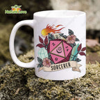 Sorcerer Dice Mug DnD Dungeons and Dragons Gift