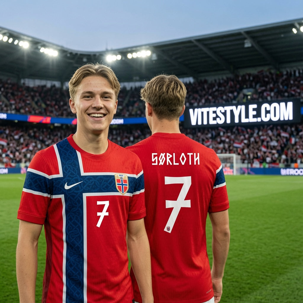 Sorloth Norway World Cup Soccer Jersey
