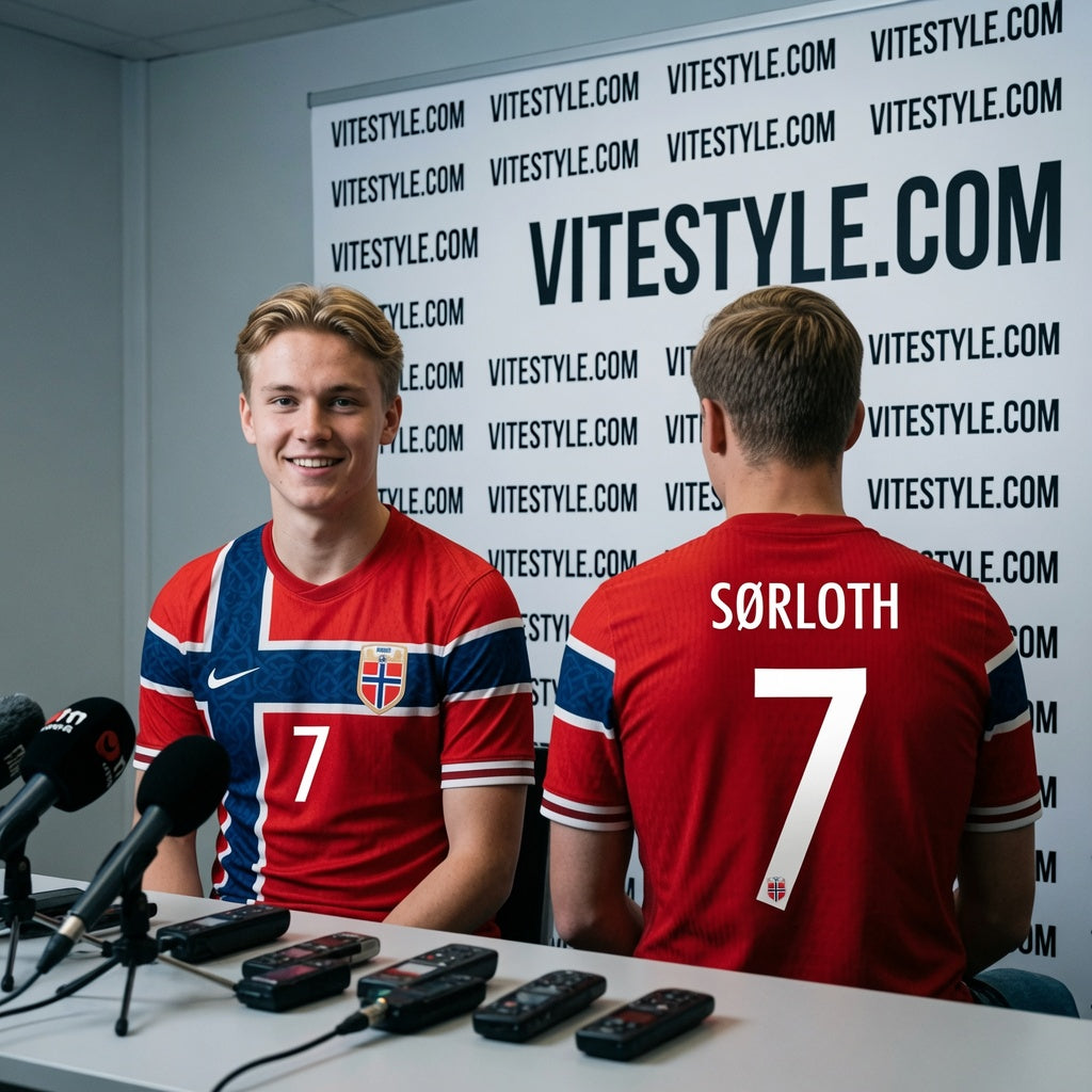 Ødegaard Norway World Cup Soccer Jersey