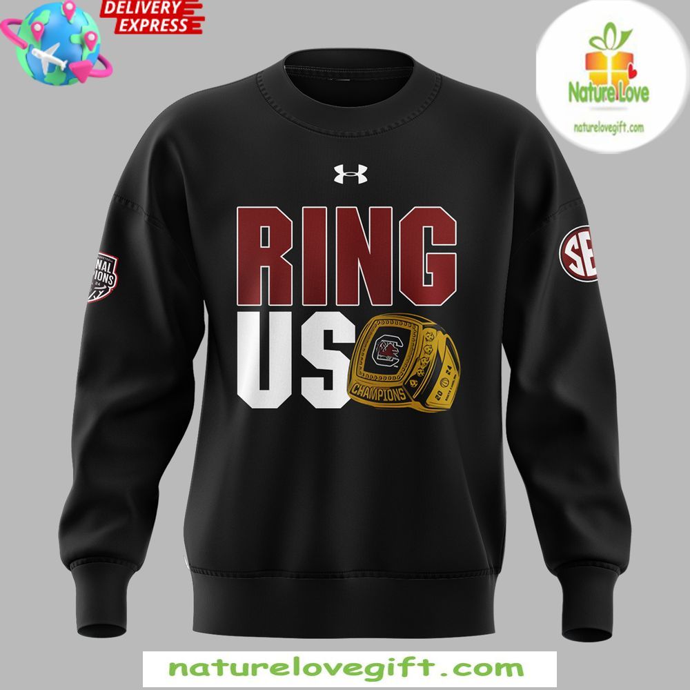 South Carolina Gamecocks Champions Sweatshirt NCAA Ring Winner